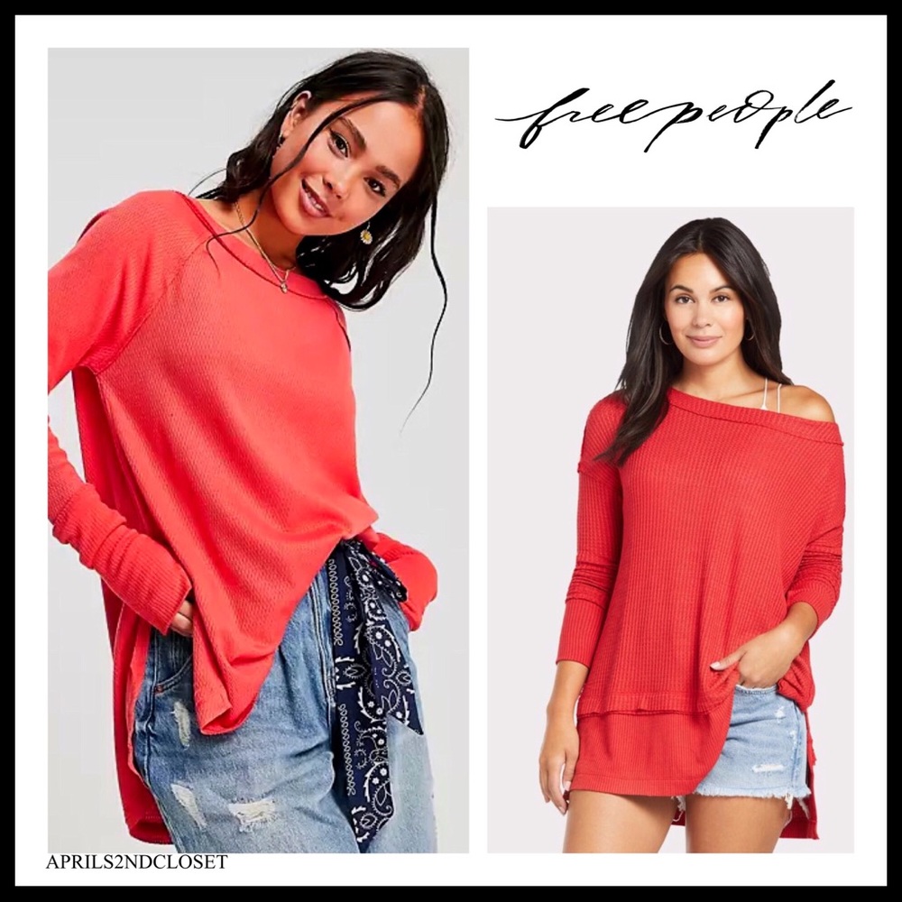 FREE PEOPLE BOHO FLOWY TUNIC TOP PULLOVER A2C - Picture 4 of 16